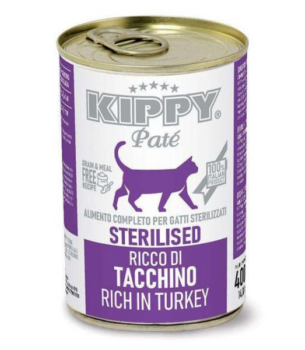 BOITE KIPPY CAT STERILISE DINDE 400 GR