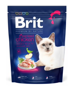 1 Kg Brit Premium Chat Stérilisé Poulet