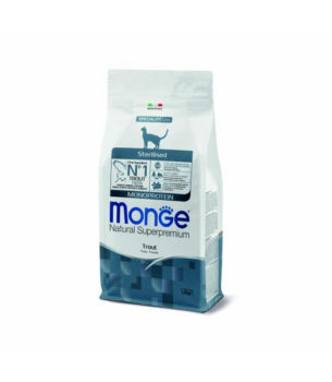MONGE CAT MONO Sterilised Trout 1,5 KG