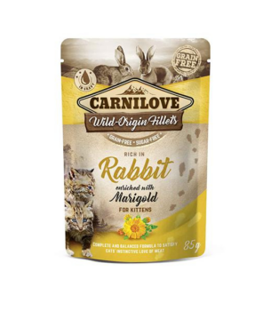 POCHON CARNILOVE KITTEN RABBIT 85GR