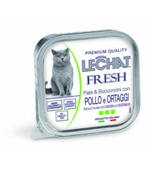BARQUETTE LECHAT FRESH POULET/LEGUMES 100GR