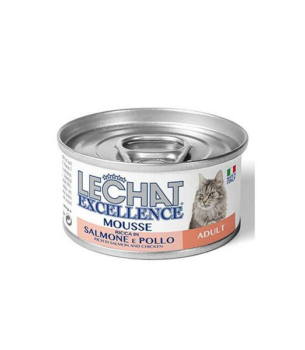 LECHAT EXC.MOUSSE ADULT SALM/POL 85G