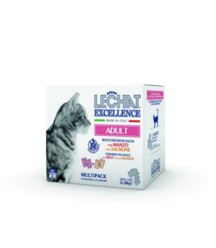 LECHAT MULTIBOX BEEF/SALMON 12x100GR