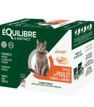 E&I EFFILÉS ÉNERGIE POULET COURGES AGRUMES 12X85G