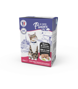 PLAISIR CHEF CHAT 190G TERRINE SAUMON AVEC ÉPINARDS & CRÈME