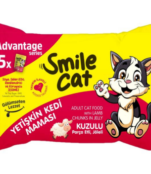 SMILE ADULT CAT FLOWPACK WITH LAMB IN JELLY 85G*5