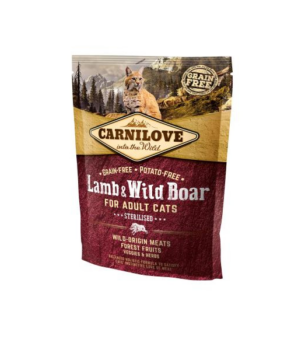 CARNILOVE CHAT STER AGNEAU & SANGLIER 400 GR