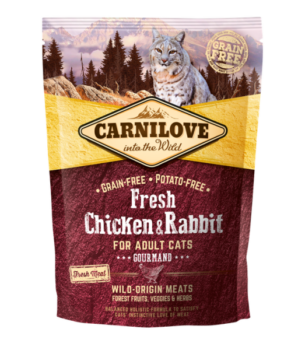 CARNILOVE CHAT FRESH POULET/LAPIN 400G