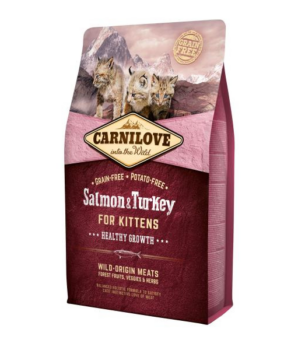 CARNILOVE CHATTON SAUMON & DINDE 2KG
